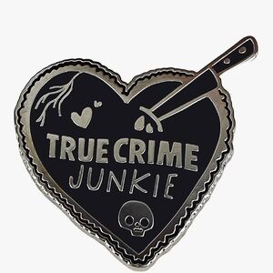 Brooch Pin - True Crime Junkie Accessory NWT
